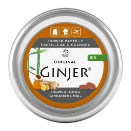 Organiczne pastylki imbirowe Ginjer z miodem, 40 g