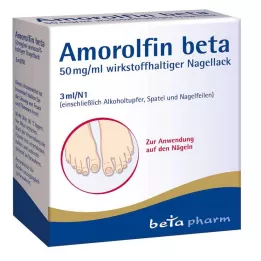 AMOROLFIN beta 50 mg/ml składnik aktywny lakier do paznokci, 3 ml