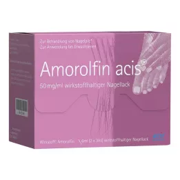 AMOROLFIN acis 50 mg/ml substancja czynna lakier do paznokci, 6 ml