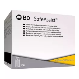 BD SAFEASSIST Igły do penów bezpieczne 30 G 5 mm, 100 szt