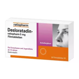 DESLORATADIN-ratiopharm 5 mg tabletki powlekane, 20 szt