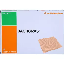 BACTIGRAS gaza parafinowa antyseptyczna 10x10 cm, 10 szt