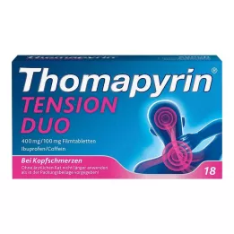 THOMAPYRIN TENSION DUO 400 mg/100 mg tabletki powlekane, 18 szt