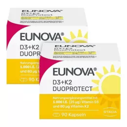 EUNOVA DuoProtect D3+K2 1000 IU/80 μg kapsułki combo, 2x90 szt