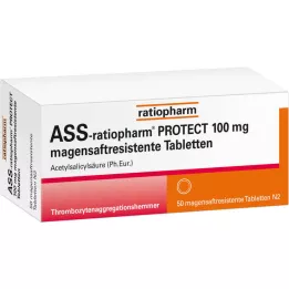 Ass-ratiopharm PROTECT 100 mg żołądka Saftr.abletten, 50 szt