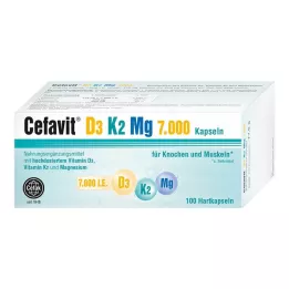 CEFAVIT D3 K2 Mg 7000 IU kapsułki twarde, 100 szt