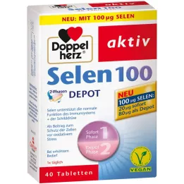 Doppelherz Selen 100 2-fazowe tabletki składowe, 40 szt