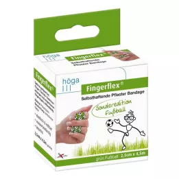 FINGERFLEX 2,5 cm x 4,5 m zielona piłka nożna bez lateksu, 1 sztuka