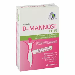 D-MANNOSE PLUS 2000 mg tabletki z witaminami i minerałami, 60 szt
