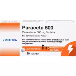 PARACETA 500 tabletek, 20 szt