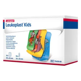 Listwy dziecięce Leukoplast 38x63mm / 19x56mm 50 sztuk po 100 sztuk