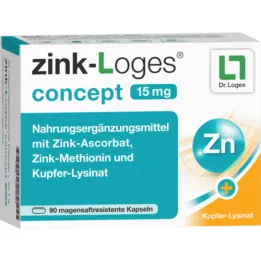 ZINK-LOGES Koncepcja 15 mg żołądka Saftres.Kapseln, 90 szt