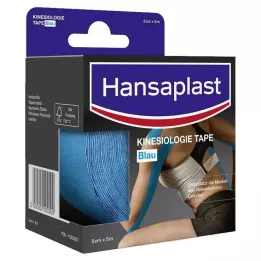 HANSAPLAST Taśma do kinezyterapii sportowej 5 cm x 5 m niebieska, 1 szt