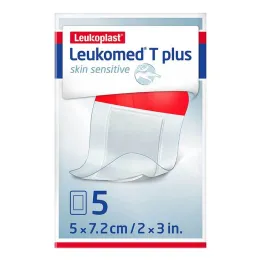 Leukomed® T plus skóra wrażliwa 5x7,2 cm, 5 szt