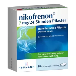 NIKOFRENON 7 mg/24 godziny plaster przezskórny, 28 szt