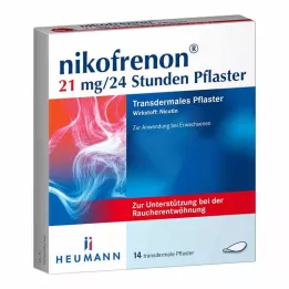 NIKOFRENON 21 mg/24 godziny plaster transdermalny, 14 szt