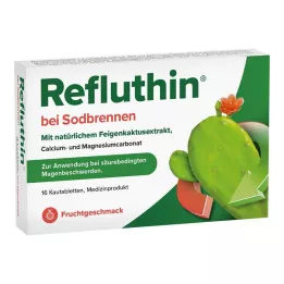 REFLUTHIN na zgagę tabletki do żucia owoce 16 szt