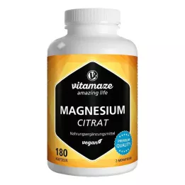 MAGNESIUMCITRAT 360 mg kapsułki wegańskie, 180 szt