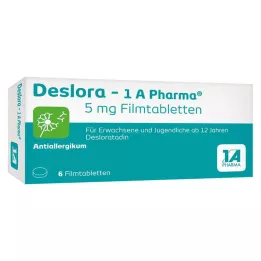 DESLORA-1A Pharma 5 mg tabletki powlekane, 6 szt