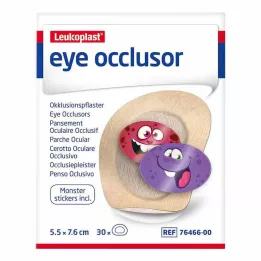 LEUKOPLAST Okluzor oczu 5,5 cmx7,6 cm, 30 szt