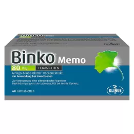 BINKO Tabletki powlekane Memo 80 mg, 60 szt