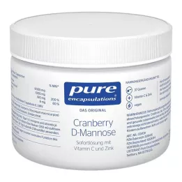 PURE ENCAPSULATIONS Proszek D-mannozy żurawinowej, 37 g