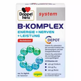 DOPPELHERZ Tabletki z kompleksem witamin B, 60 szt
