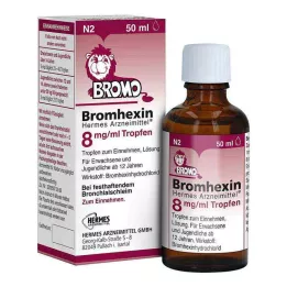 BROMHEXIN Hermes Arzneimittel 8 mg/ml krople, 50 ml