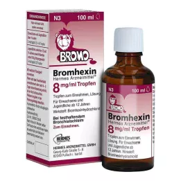 BROMHEXIN Hermes Arzneimittel 8 mg/ml krople, 100 ml