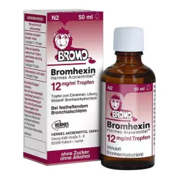 BROMHEXIN Hermes Arzneimittel 12 mg/ml krople, 50 ml