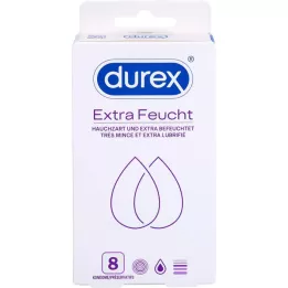 DUREX Dodatkowe wilgotne prezerwatywy, 8 szt