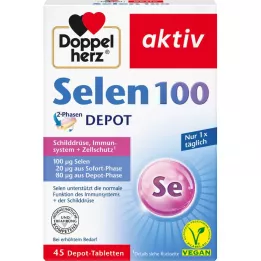 DOPPELHERZ Selen 100 2 fazy Depot Tabletki, 45 szt