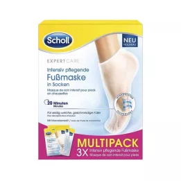 SCHOLL Intensywna odżywcza maska do stóp w skarpetkach, 3X2 szt