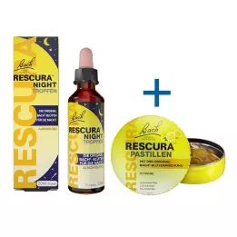 BACHBLÜTEN Oryginalne krople Rescura Night Drops bez alkoholu, 20 ml