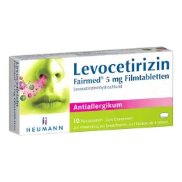 Levocetirizine Fairmed 5 mg tabletki powlekane (10 sztuk)