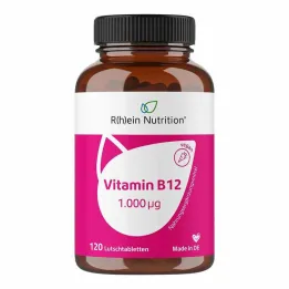 Witamina B12 1000 µg pastylki do ssania wegańskie, 120 szt