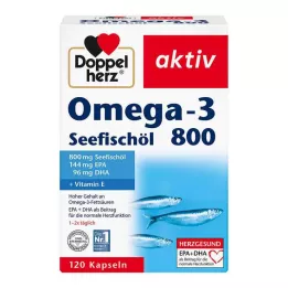 DOPPELHERZ Omega-3 Olej z ryb morskich 800 kapsułek aktywnych, 120 szt