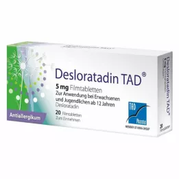 DESLORATADIN TAD 5 mg tabletki powlekane, 20 szt