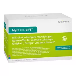 MYBIOTIK LIFE+ Opakowanie łączone 30x1,5 g Plv.+60 kaps., 1 szt