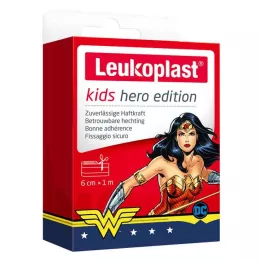 LEUKOPLAST dziecięca gipsowa bohaterka Wonder Woman 6 cmx1m, 1 szt
