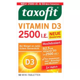 TAXOFIT Witamina D3 2500 I.E. tabletki, 50 szt