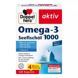 DOPPELHERZ Omega-3 Olej z ryb morskich 1000 kapsułek, 120 szt