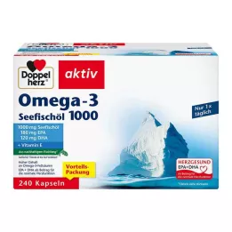 DOPPELHERZ Omega-3 Olej z ryb morskich 1000 kapsułek, 240 szt