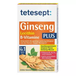 TETESEPT Żeń-szeń 330 plus lecytyna + witaminy z grupy B tab., 30 szt