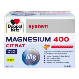 DOPPELHERZ Magnez 400 system cytrynianowy granulat 60 szt
