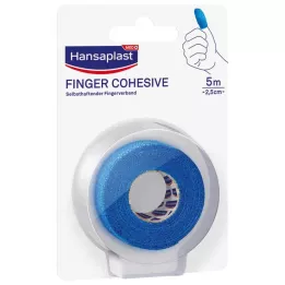 HANSAPLAST Bandaż na palec samoprzylepny 2,5 cm x 5 m niebieski, 1 szt