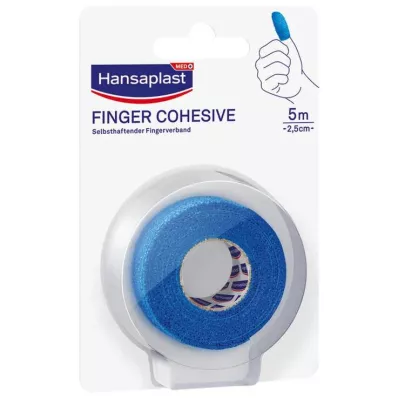 HANSAPLAST Bandaż na palec samoprzylepny 2,5 cm x 5 m niebieski, 1 szt HANSAPLAST Bandaż na palec samoprzylepny 2,5 cm x 5 m niebieski, 1 szt