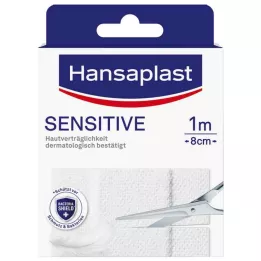 HANSAPLAST Plaster opatrunkowy hipoalergiczny 8 cm x 1 m, 1 szt