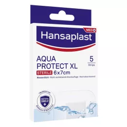 HANSAPLAST Aqua Protect opatrunek na rany jałowy 6x7 cm, 5 szt