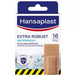 HANSAPLAST paski plastrów wodoodpornych ekstra wytrzymałe, 16 sztuk